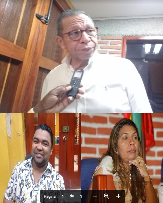 Arriba, César Pión (U). Abajo, Luis Cassani (Cambio) y Duvinia Torres (partido U) concejales de Cartagena. Ellos buscan reelegirse. 