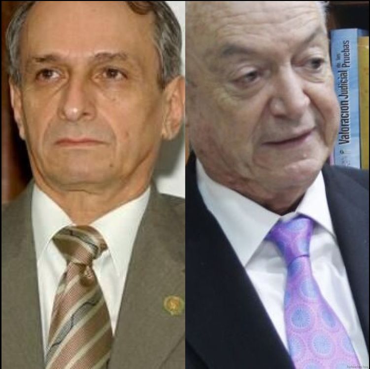Sergio Hernández (rector de la UdeC 2002) y Rodrigo Noguera Calderón, rector de la Sergio Arboleda. Denuncias de alias «Otoniel»