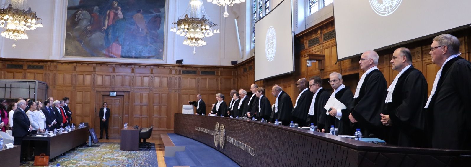 Triunfo agridulceLa Corte Internacional de Justicia (CIJ) que adioptó el fallo de las dos reclamaciones nicas. /CIJ