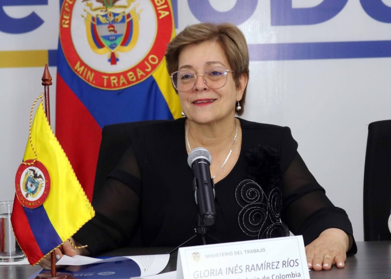 Gloria Inés Ramírez, ministra del Trabajo. Las bondades del proyecto de reforma laboral