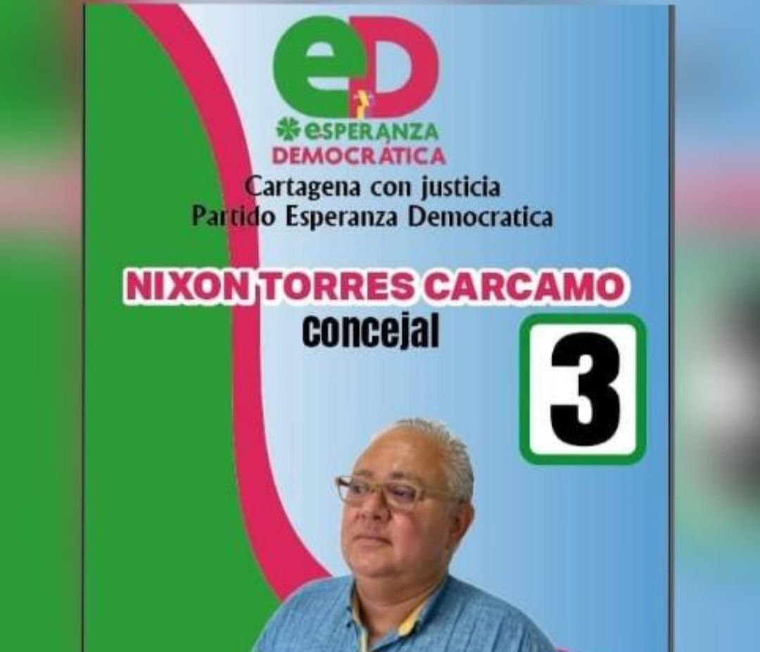 Nixon Torres, la Esperanza Democrática del concejo de Cartagena