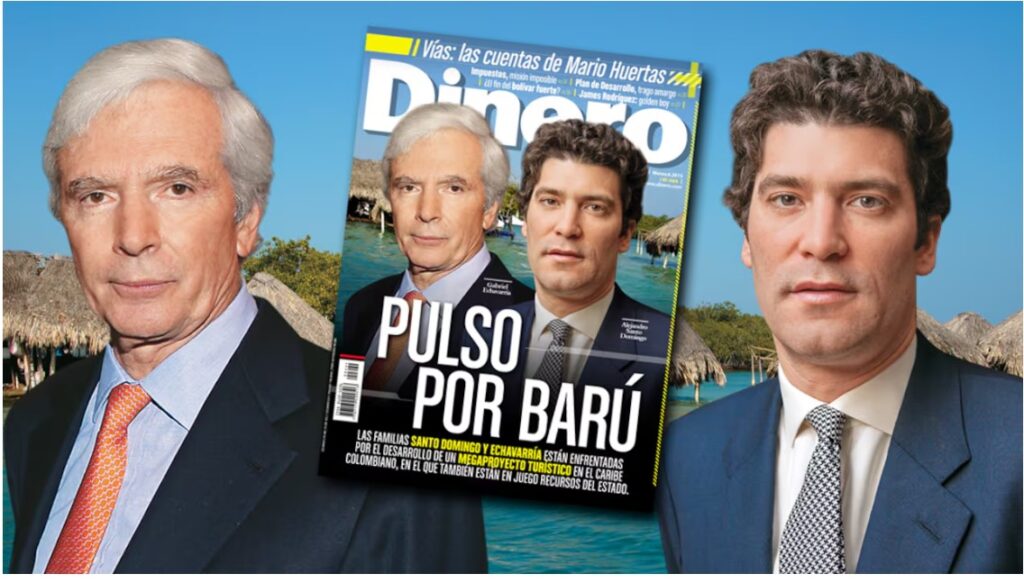 Ricos empresarios estafaron al Estado y despojaron a nativos de Barú. La revista Dinero omitió decir que los dos empresarios estafaron al Estado/Portada de Dinero.