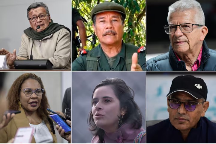 Pablo Beltrán, Nicolás Bautista, Aureliano Carbonell, Consuelo Tapias, Violeta Arango y Bernardo Téllez, entre otros, según resolución del gobierno, se les retiró el reconocimiento como parte de la mesa de Diálogo de Paz con el ELN.