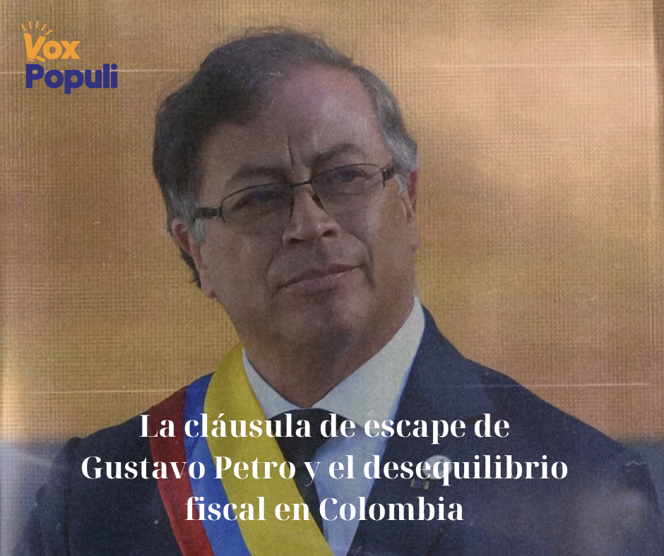 Gustavo Petro y la polémica cláusula de escape.