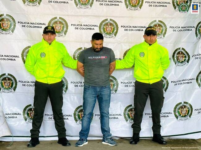 José Nibardo Marín (alias «El abogado», «Top», «Jota Indio» cuando fue capturado el 23 de octubre de 2023. (Policía Nacional). «El pequeño error»