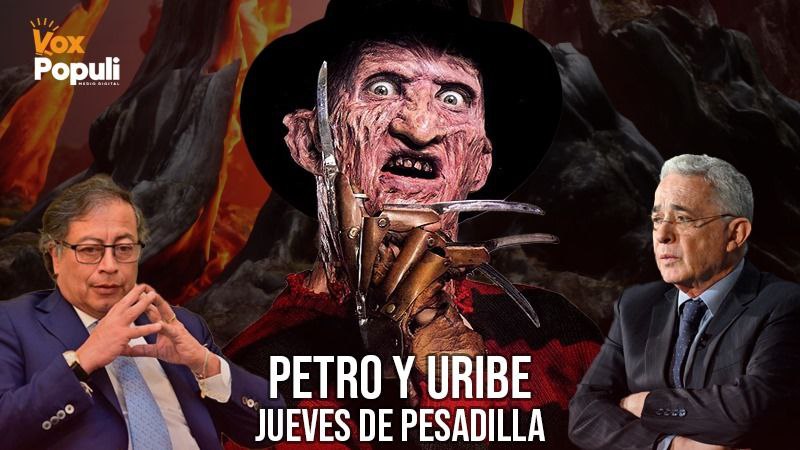 Jueves de pesadilla: Petro y Uribe, los gemelos de la política polarizante.