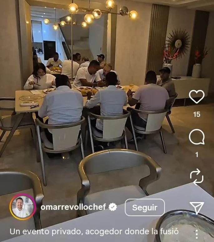 Los Char consolidan captura de Uniatlántico con almuerzo donde chef Revollo